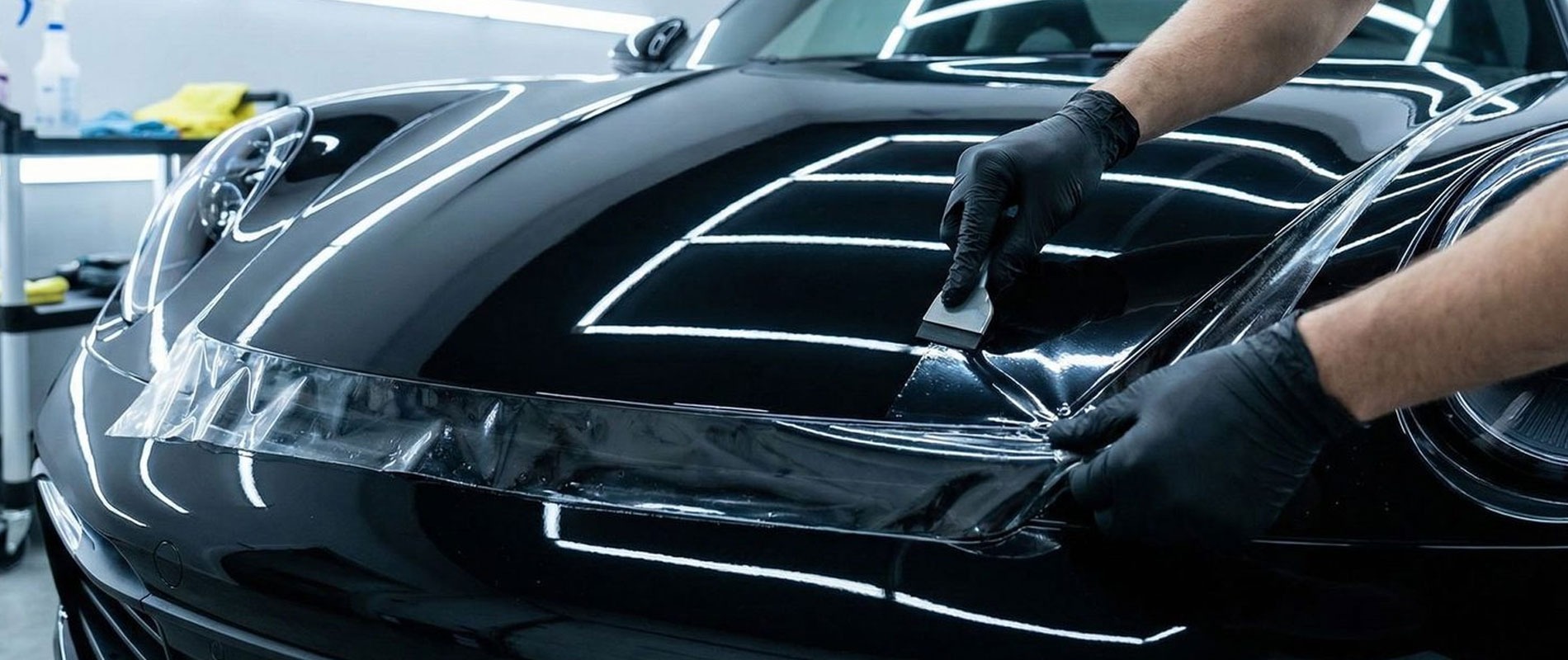 Paint protection film installation — AutoFlow delivers PPF, window tint, and auto accessories supplies across the U.S.